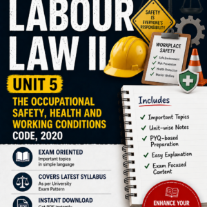 The Occupation Safety, Health and Working Condition code,, 2020