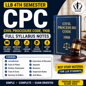 Civil Procedure Code 1908(CPC)