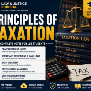 Principle of Taxation