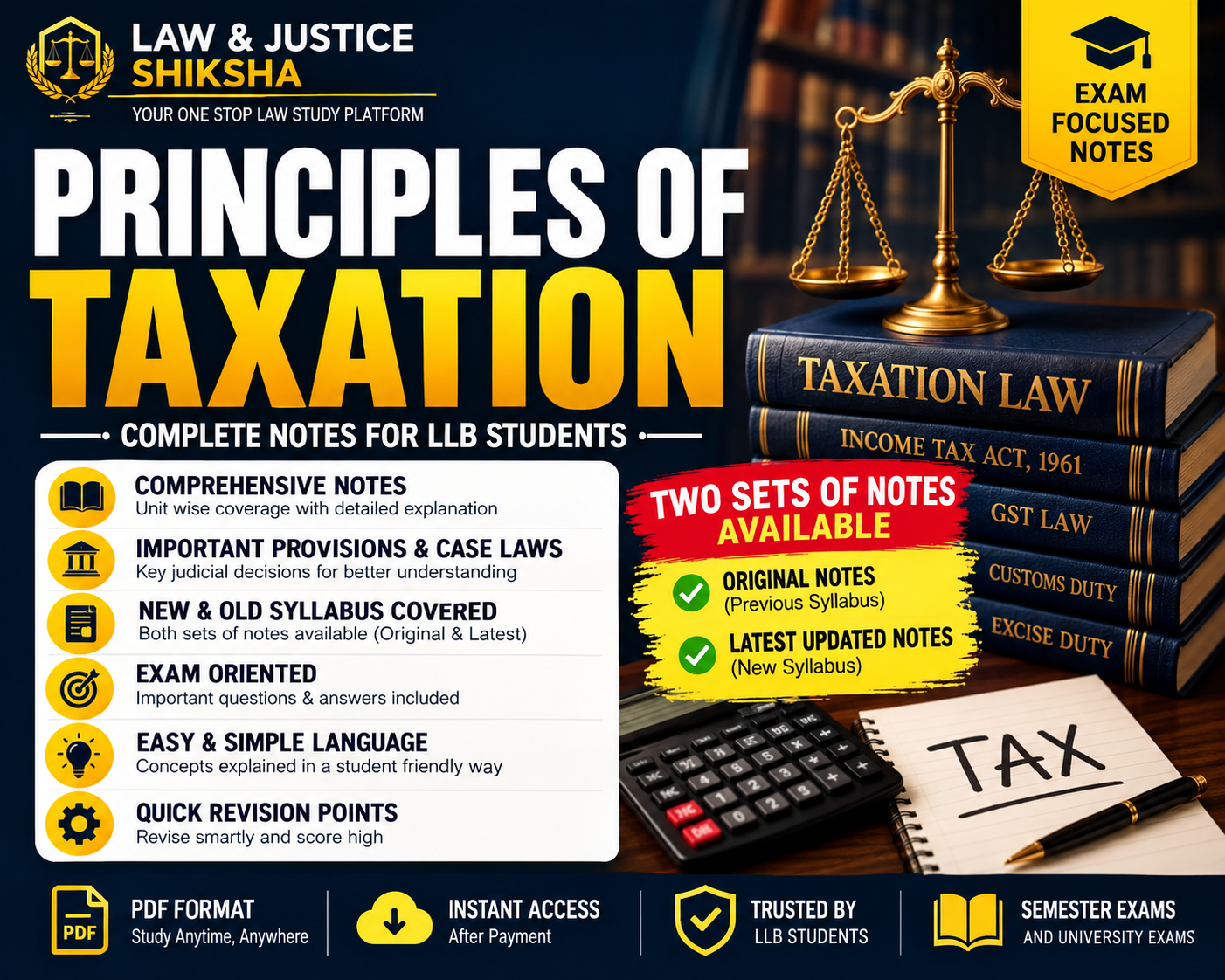 Principle of Taxation